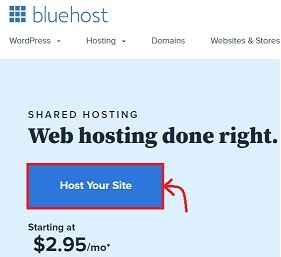 Bluehost Homepage