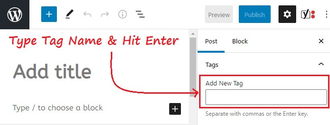 Creating A Tag From Post