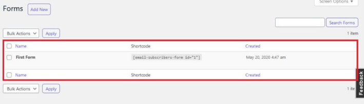 Email Subscribers And Newsletters Form