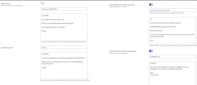 Email Subscribers And Newsletters Notification