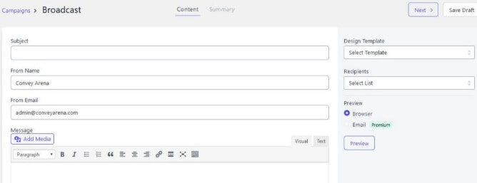 Email Subscribers And Newsletters Send Broadcast