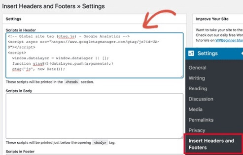 Headers And Footers Plugin