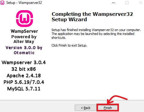 WampServer Completing The Installation