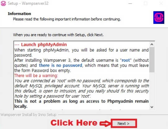 WampServer Information