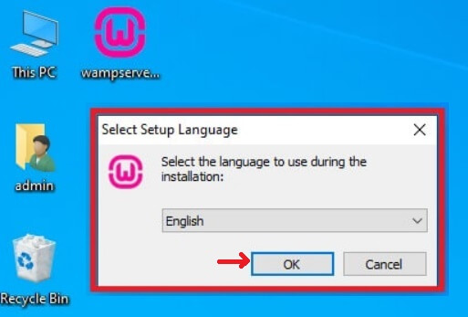 WampServer Select Set Up Language