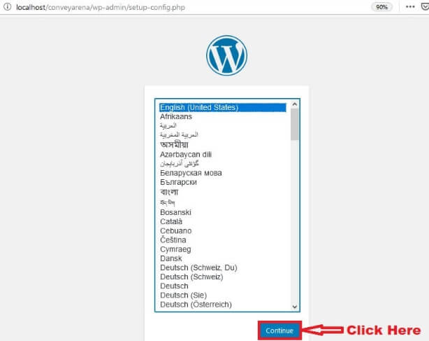 WordPress Open From Browser