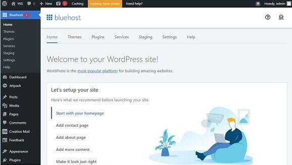 WordPress Site Dashboard