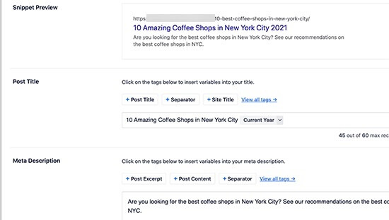 AIOSEO Dynamic SEO Post Title