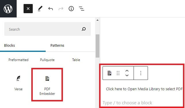 Adding PDF Embedder To Post