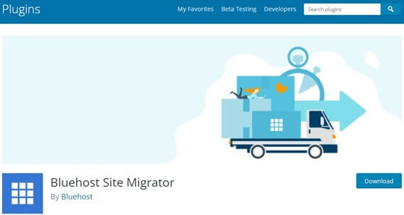Bluehost Site Migrator WordPress Migration Plugin