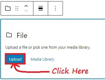 Click On Upload Button