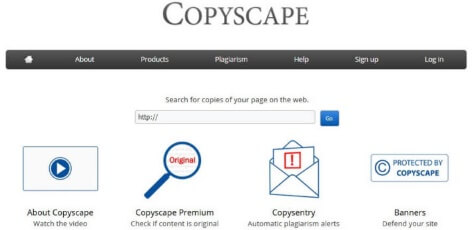 Copyscape Plagiarism Checker