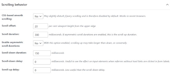Footnotes Plugin Configure The Scrolling Behavior