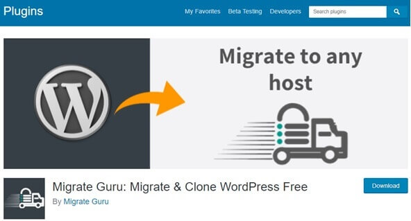 Migrate Guru WordPress Migration Plugin