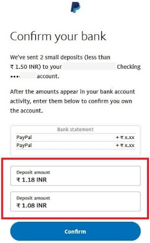 PayPal Account Confirmation Received
