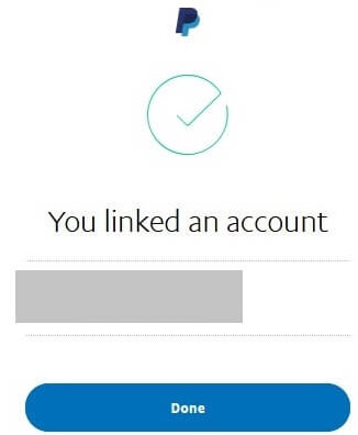 PayPal US Account Linked Successful