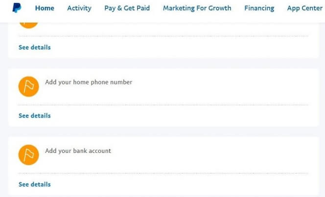 PayPal US Add Your Bank Account