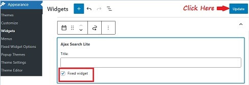 Q2W3 Select Fixed Widget Checkbox