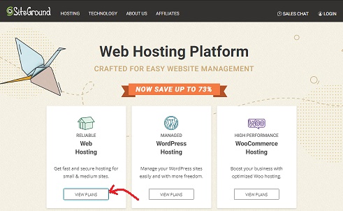 SiteGround Web Hosting View Plans
