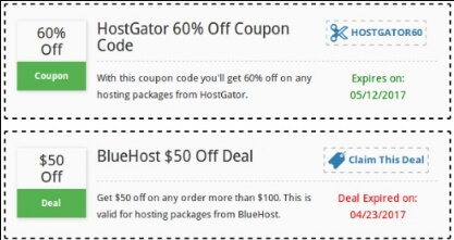 WP Coupon Examples