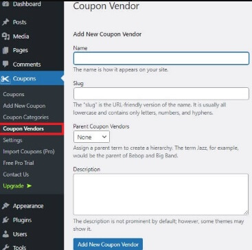 WP Coupon Vendor