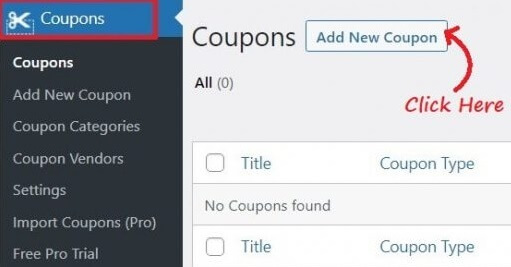 WP Coupons Add New Coupon