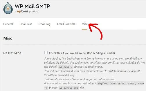 WP Mail SMTP Block Control