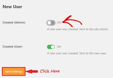 WP Mail SMTP New User Created