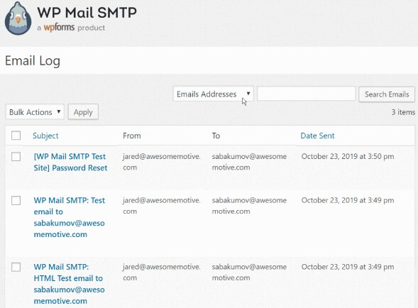 WP Mail SMTP Search
