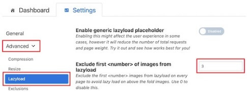 Image Optimization And Lazy Load Exclude Lazy Load Image