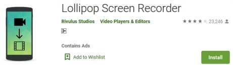 Lollipop Screen Recorder