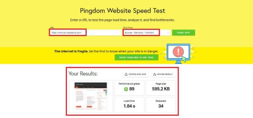 My Website Speed Test