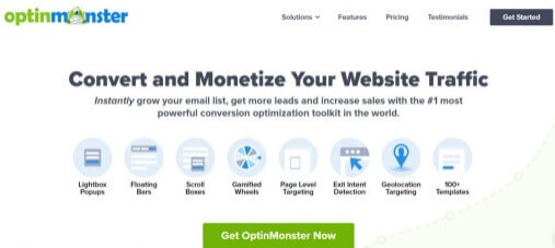 OptinMonster Homepage