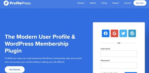 ProfilePress Homepage