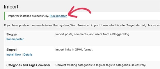 Run The Importer