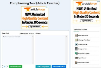 Dupli Checker Paraphrasing Tool