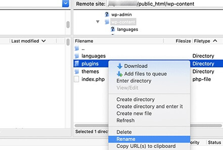 FTP Client Plugins Folder