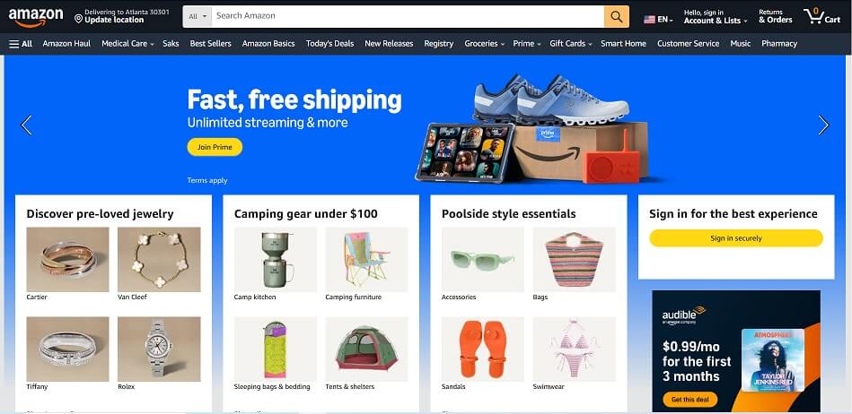 Amazon eCommerce Website