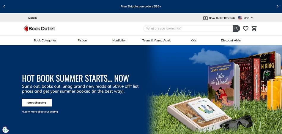 Book Outlet eCommerce Website