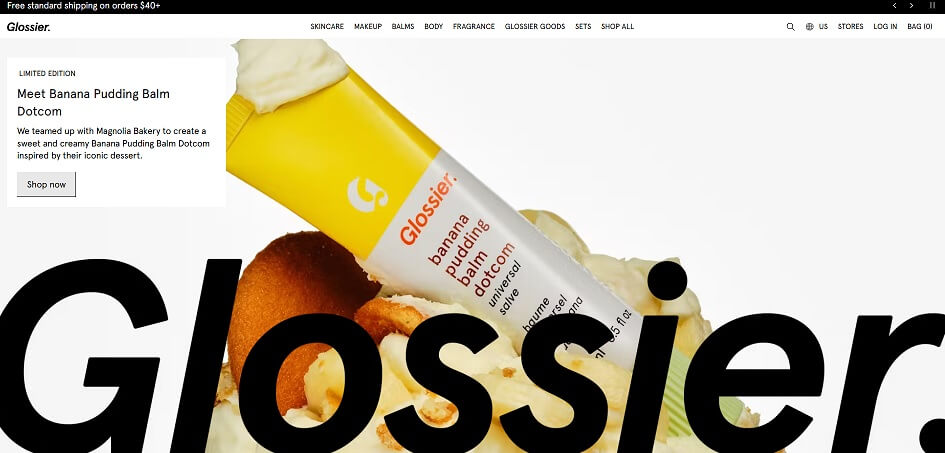 Glossier eCommerce Website