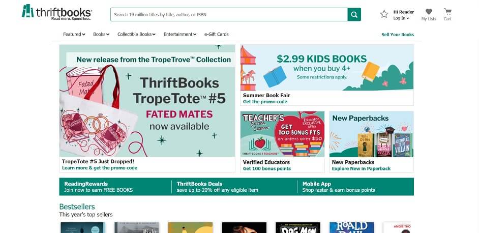 ThriftBooks eCommerce Website