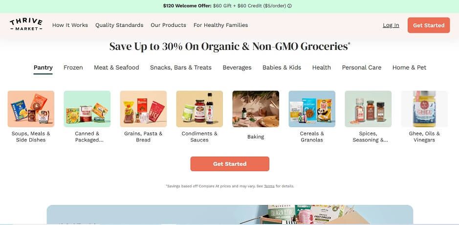 Thrive Market eCommerce Website