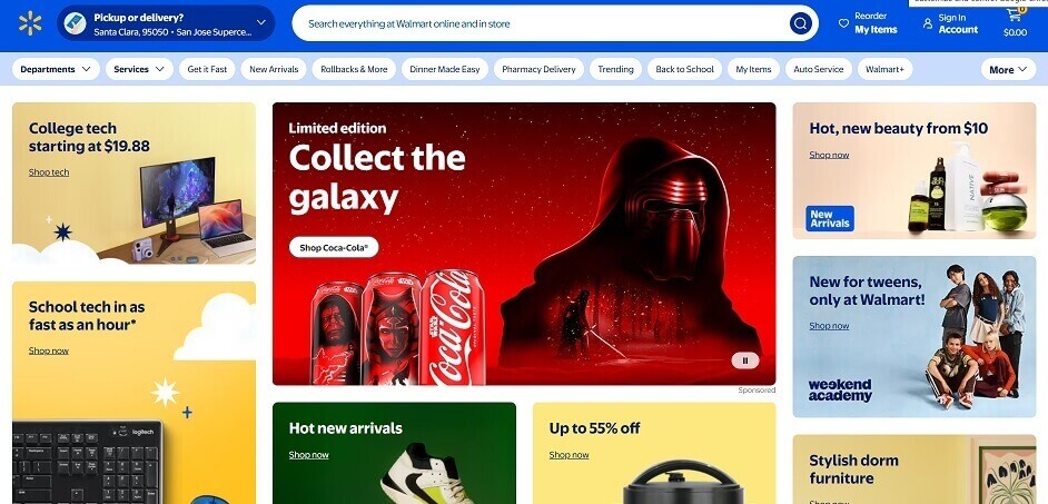 Walmart eCommerce Website