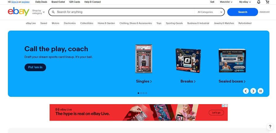 eBay eCommerce Website